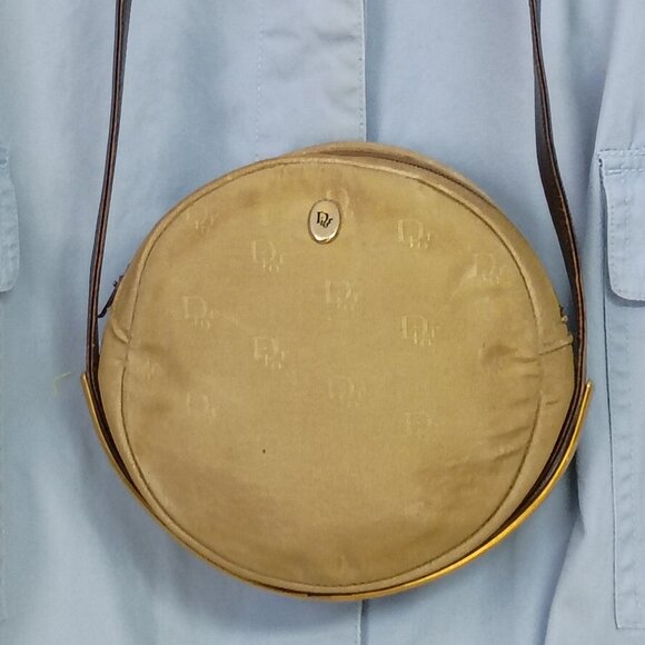 ❤️CHRISTIAN DIOR FRANCE Mini Canteen Circle Crossbody Purse - Picture 1 of 10